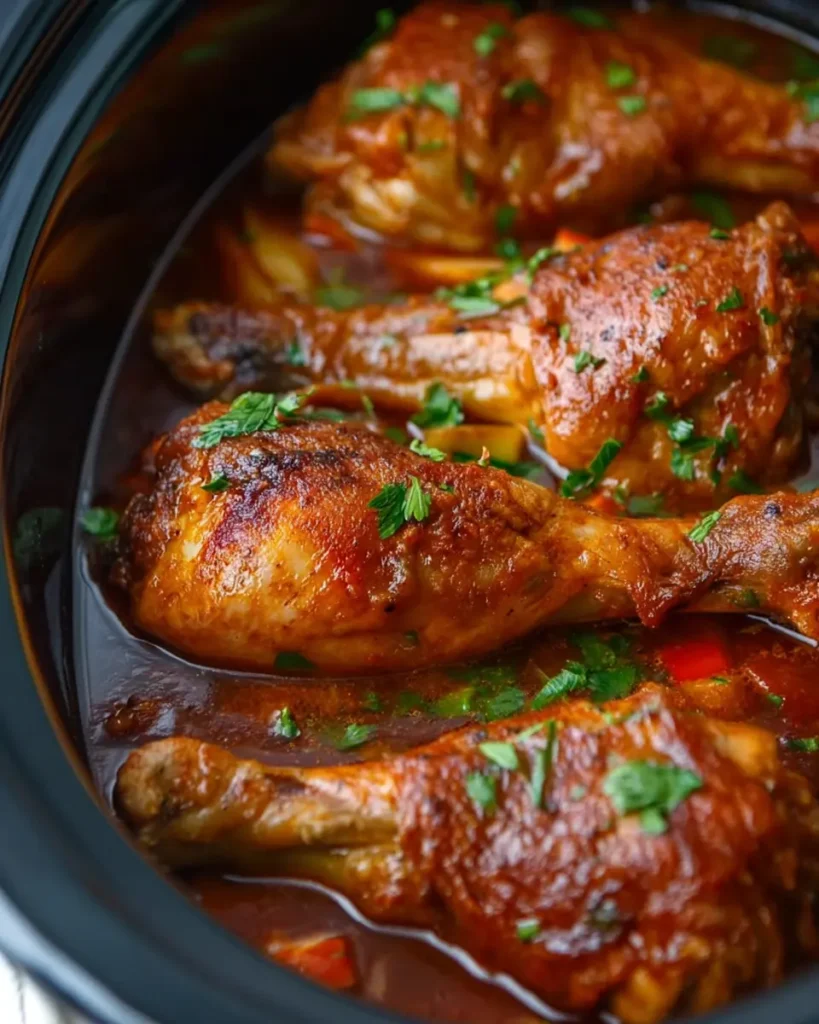 Crockpot Smothered Chicken Legs