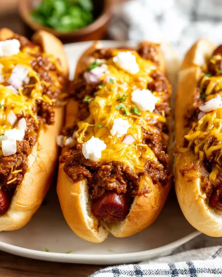 Loaded Chili Cheese Dogs