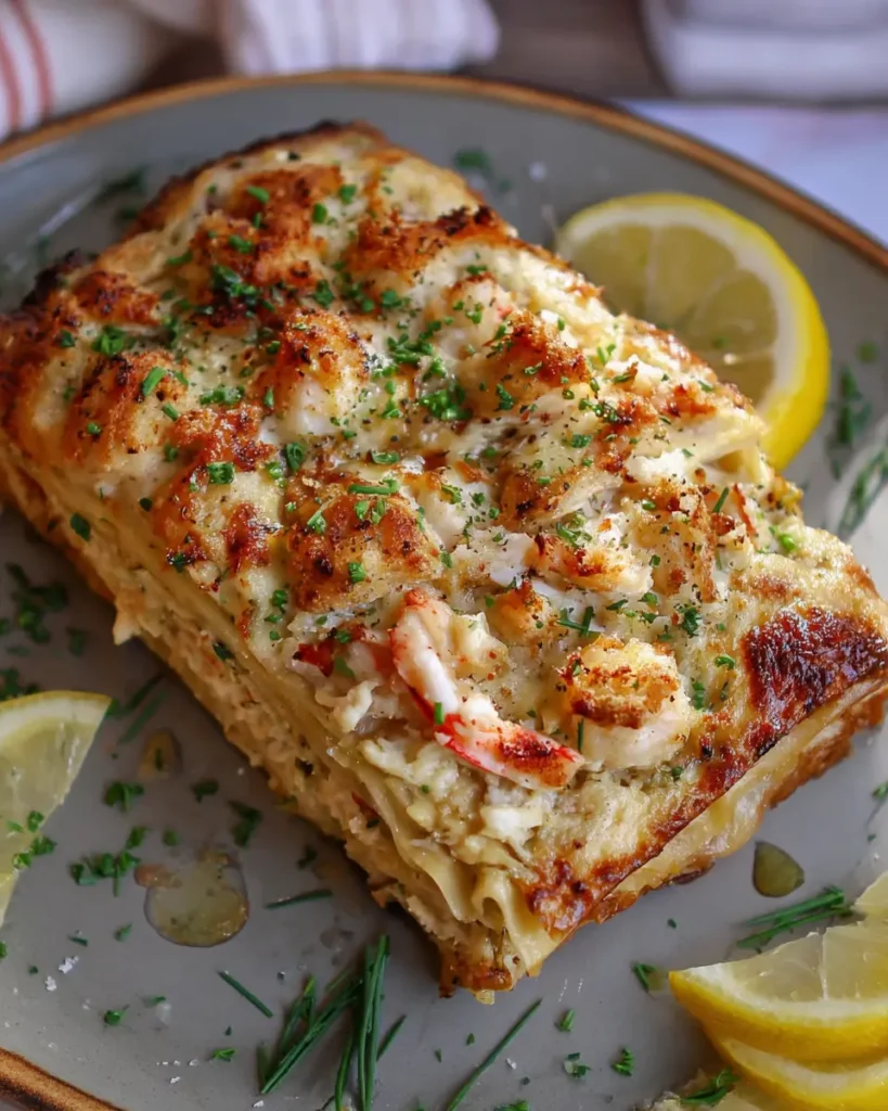 Seafood Lasagna with Shrimp and Crab