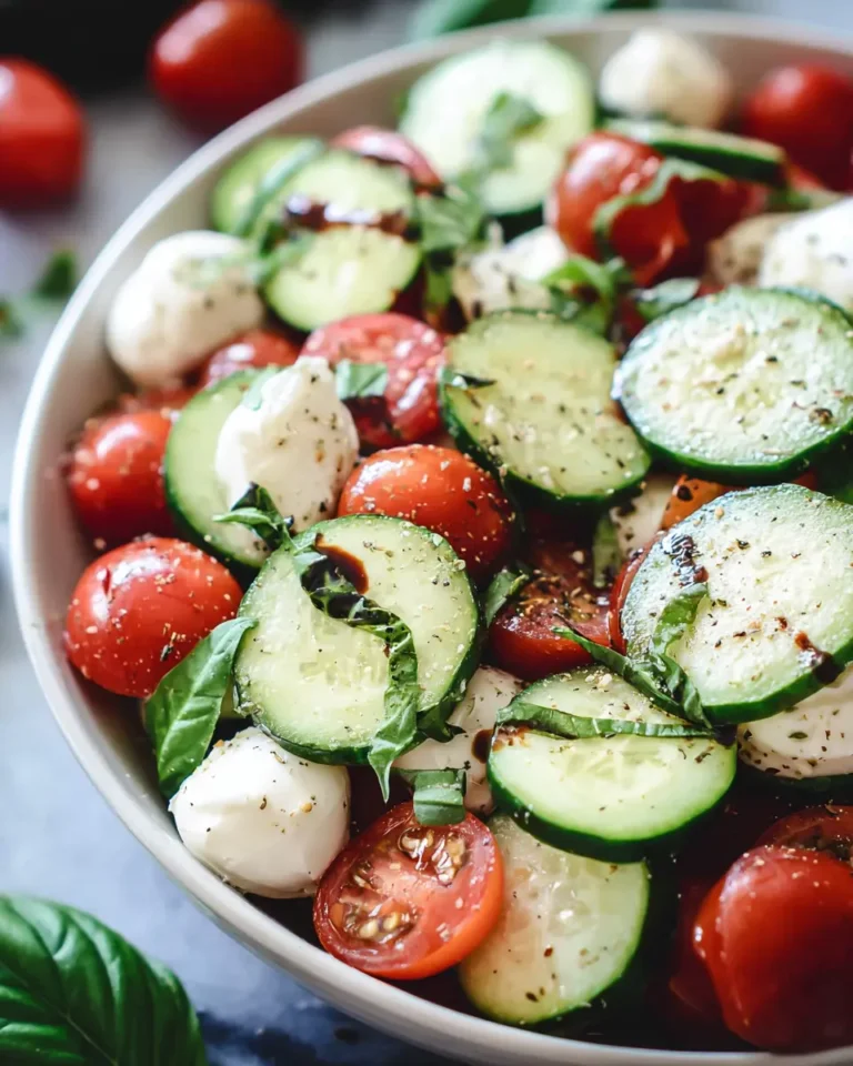Cucumber Caprese Salad