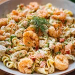 Seafood Pasta with Shrimp and Crab