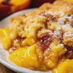 EASY PEACH COBBLER DUMP CAKE