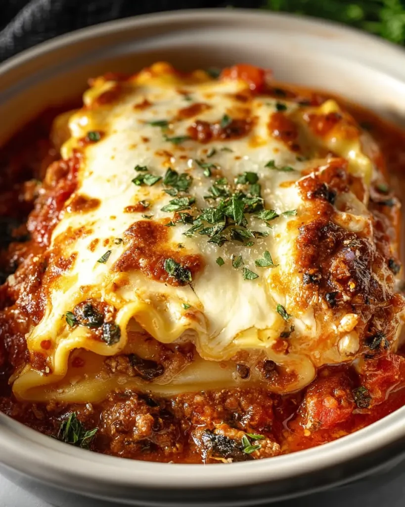 Slow Cooker Ravioli Lasagna Delight