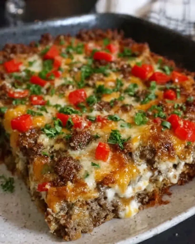 Philly Cheesesteak Casserole