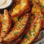 Baked Garlic Parmesan Potato Wedges