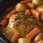 Crockpot Honey Ranch Chicken, Baby Carrots & Buttery Potatoes