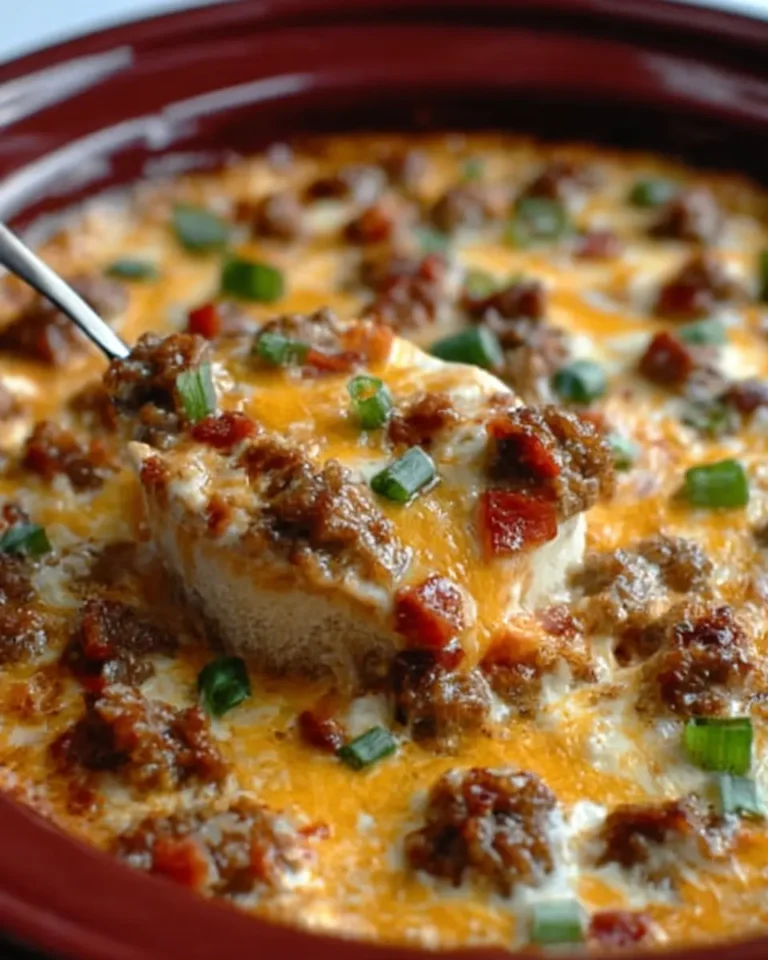Slow Cooker 3-Ingredient Sausage Cheese Dip
