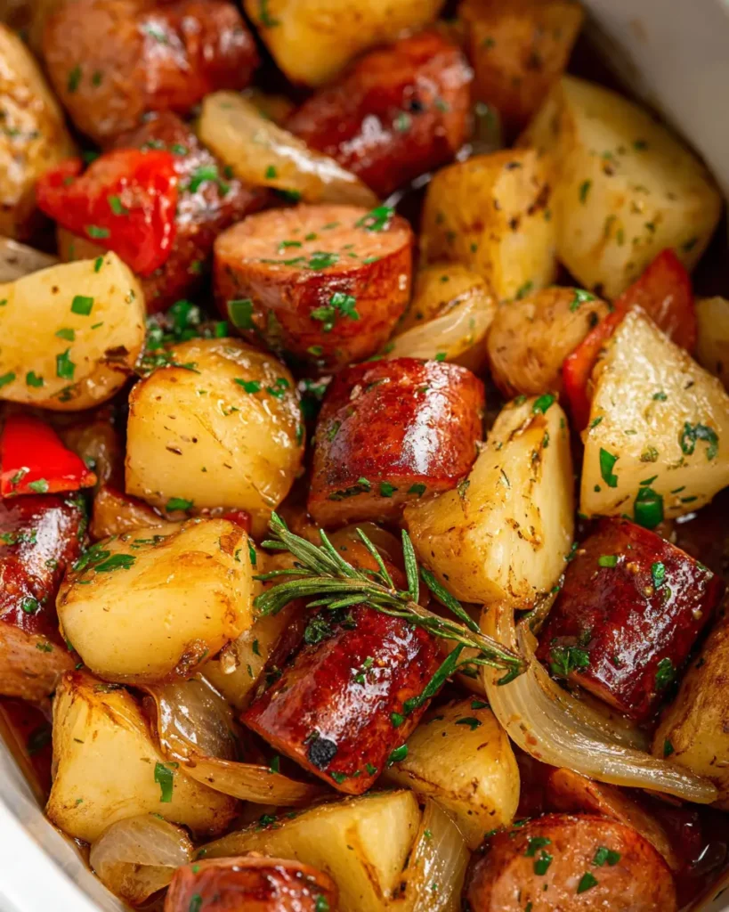 Slow Cooker Sausage and Potatoes