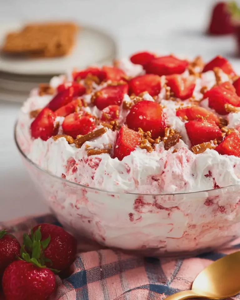 Strawberry Pretzel Salad Fluff