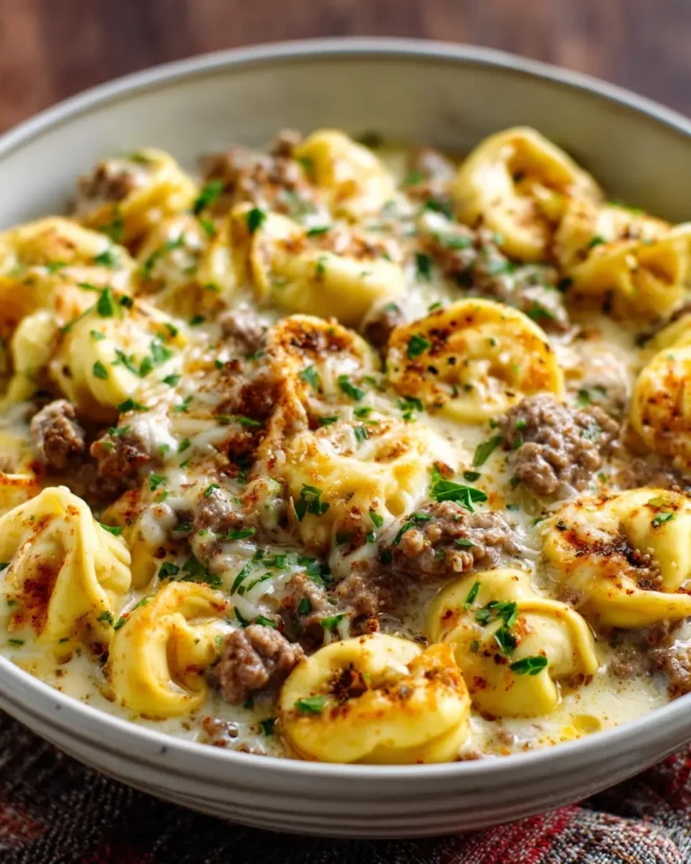 Creamy Ranch Tortellini with Beef