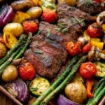 Balsamic Steak & Veggie Sheet Pan