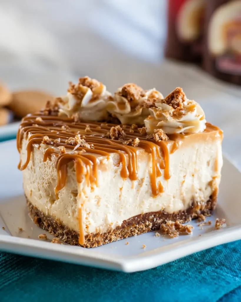 No-Bake Cookie Butter Cheesecake
