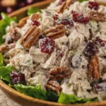 Creamy Cranberry Pecan Chicken Salad