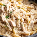 Slow Cooker Creamy Italian Chicken Pasta