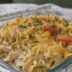 4-Ingredient Amish Chicken and Egg Noodle Casserole
