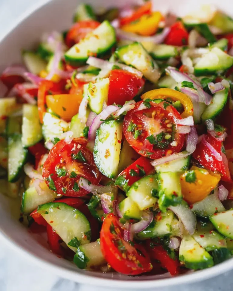 Fresh Cucumber Tomato Salad