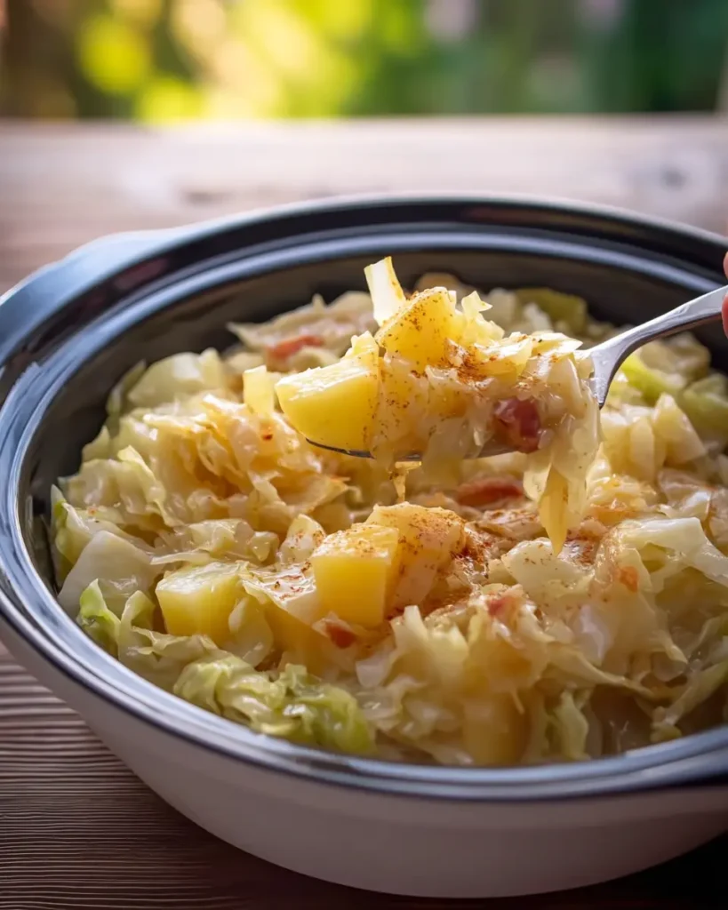 Slow Cooker Cabbage and Potatoes