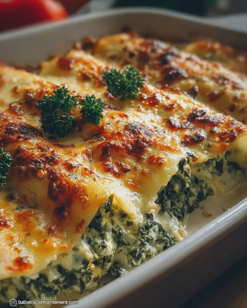 Spinach and Cheese Cannelloni