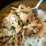 Easy Slow Cooker Chicken Gravy Bowl
