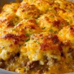 Cheddar Bay Hamburger Casserole