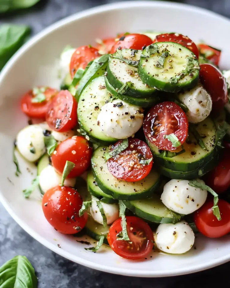 Cucumber Caprese Salad