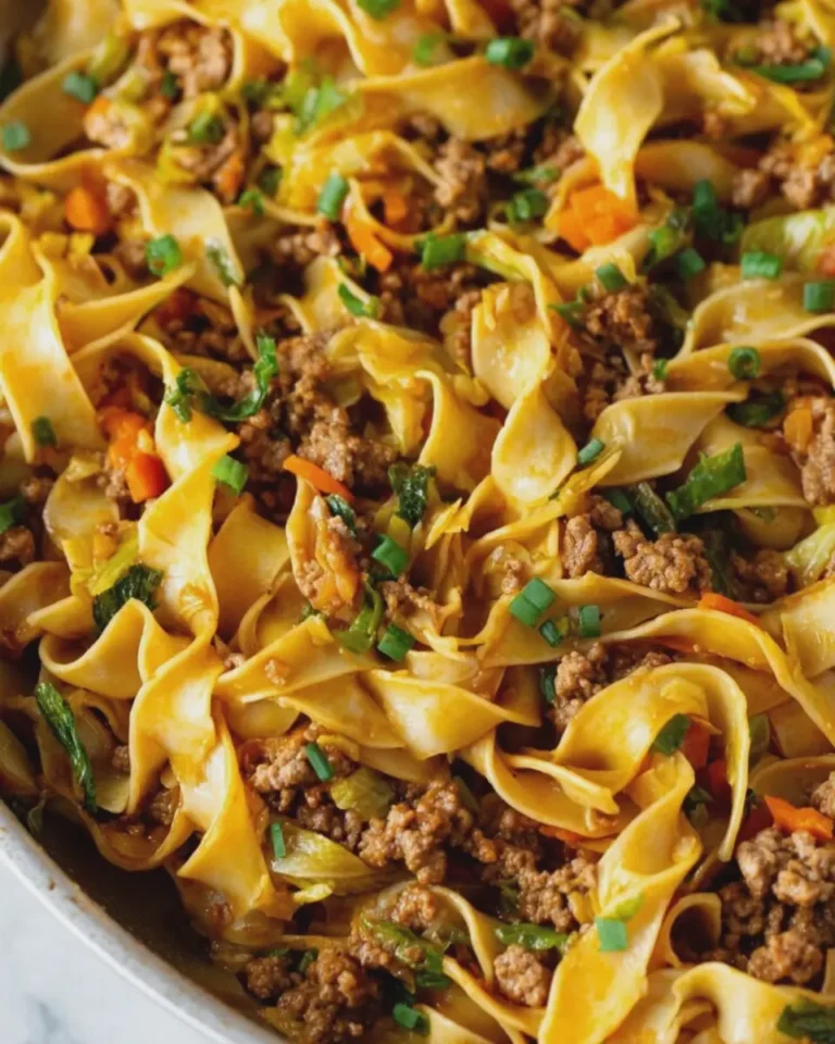 4 Ingredient Egg Roll Pasta