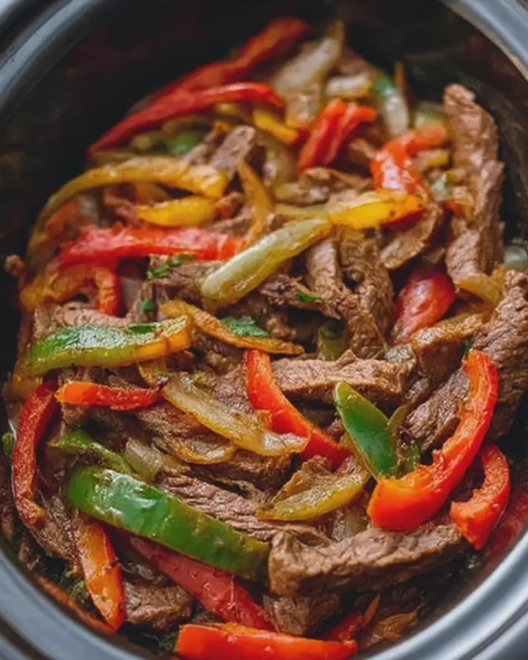 5-Ingredient Slow Cooker Steak Fajitas