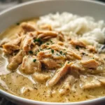 Easy Slow Cooker Chicken Gravy Bowl Recipe