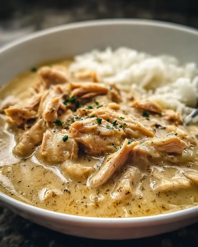 Easy Slow Cooker Chicken Gravy Bowl Recipe