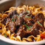 Slow Cooker Poor Man’s Beef and Noodles