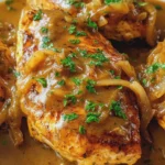Smothered Chicken Breasts with Savory Onion Gravy