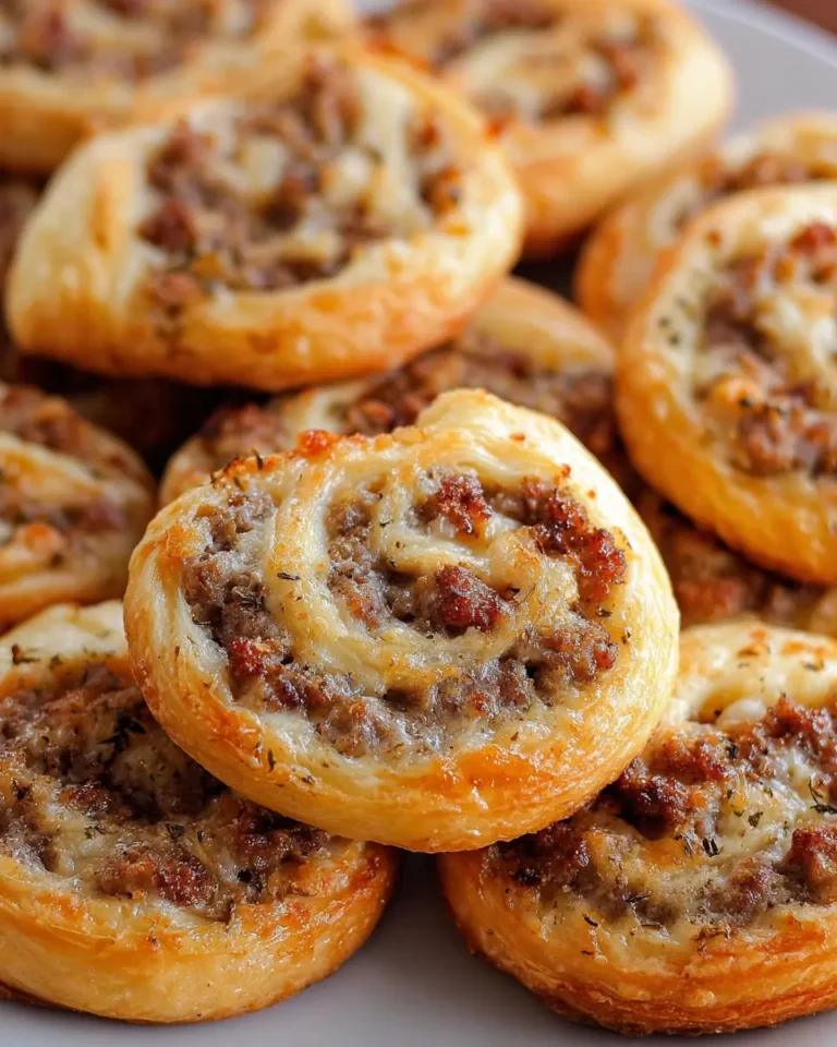 Sausage Cream Cheese Crescent Pinwheels