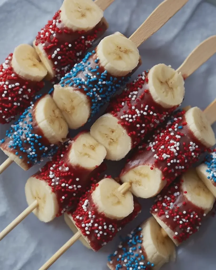 4th of July Banana Pops