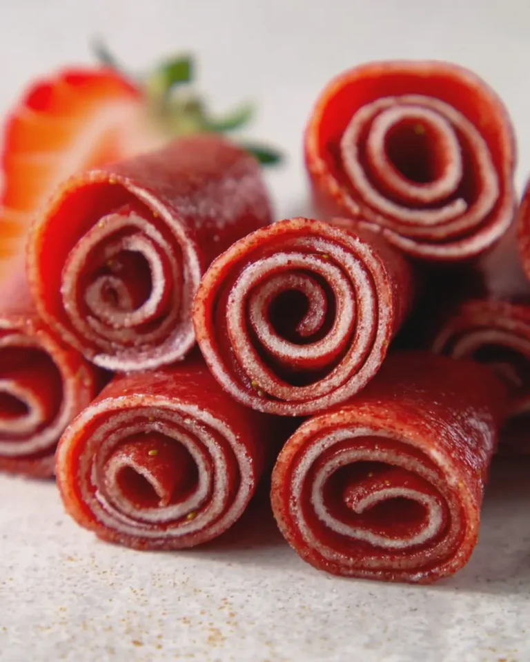 Homemade Strawberry Fruit Roll-Ups
