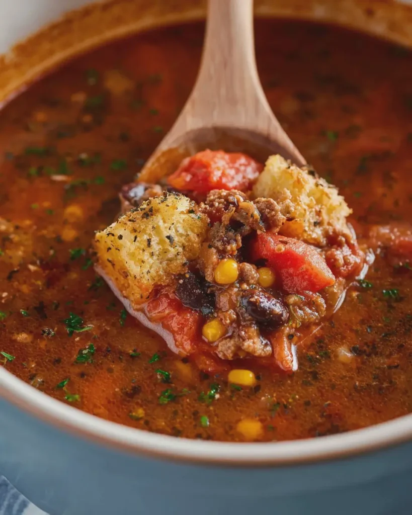 Hearty Crockpot Cowboy Soup