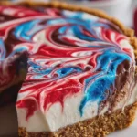 No-Bake 4th of July Swirl Pie