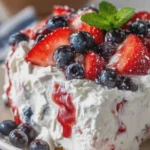 Red White and Blue Cheesecake Salad