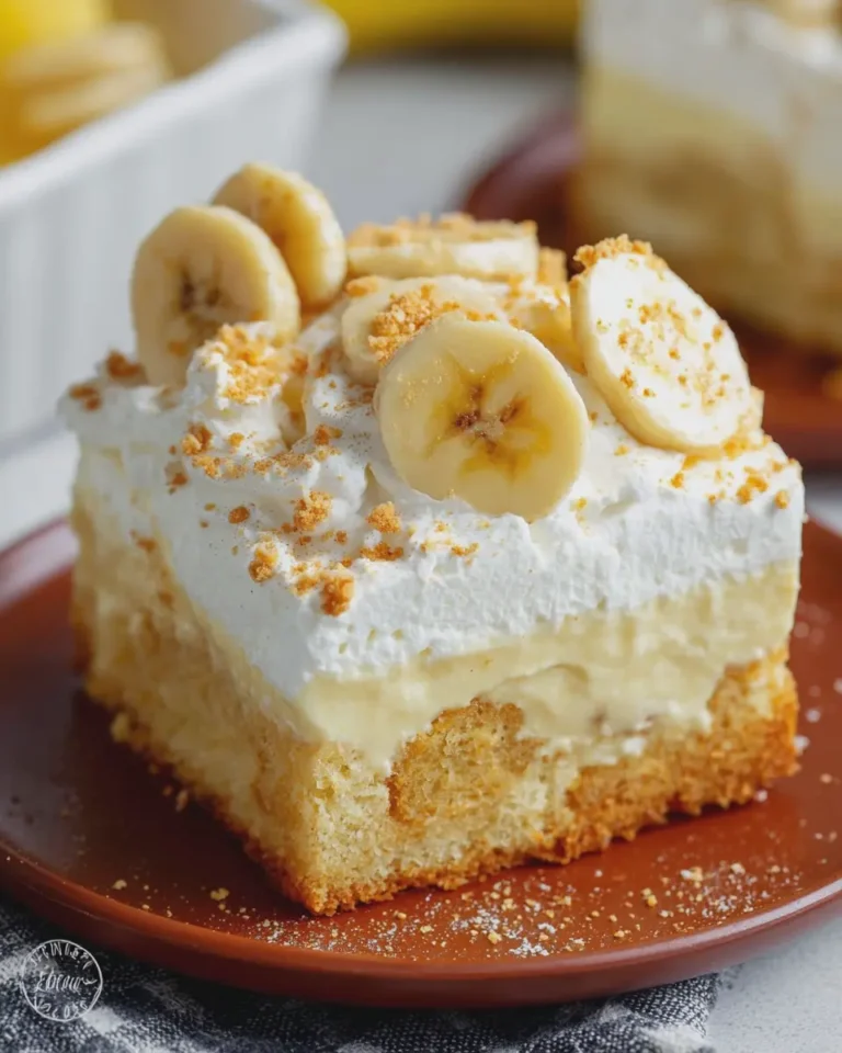 Banana Pudding Poke Cake