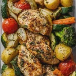 Garlic Herb Chicken Veggie Meal Prep