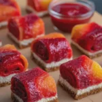 Fruit Roll-Ups Cheesecake Bites Cold Sweet and Easy