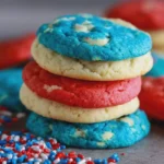 Patriotic Cake Mix Cookies