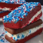 No-Bake Patriotic Red, White & Blue Ice Cream Sandwiches Everyone Will Love
