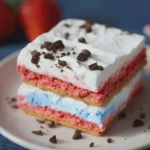Red White and Blue Cool Whip Icebox Sandwiches