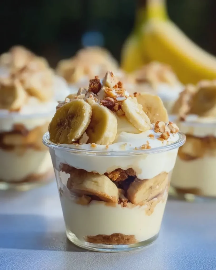 Backyard BBQ Butterfinger Banana Pudding Cups