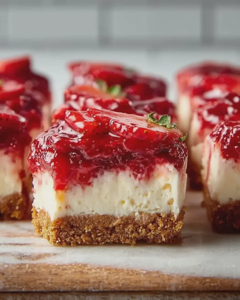 Strawberry Cheesecake Graham Bites