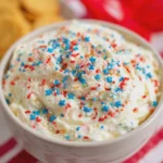 4th of July Funfetti Cake Mix Dip
