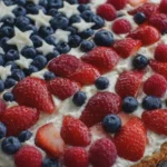 4th of July Cream Cheese Fruit Pizza
