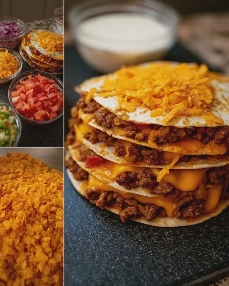 Dorito Crunch Cheeseburger Tortilla Melts