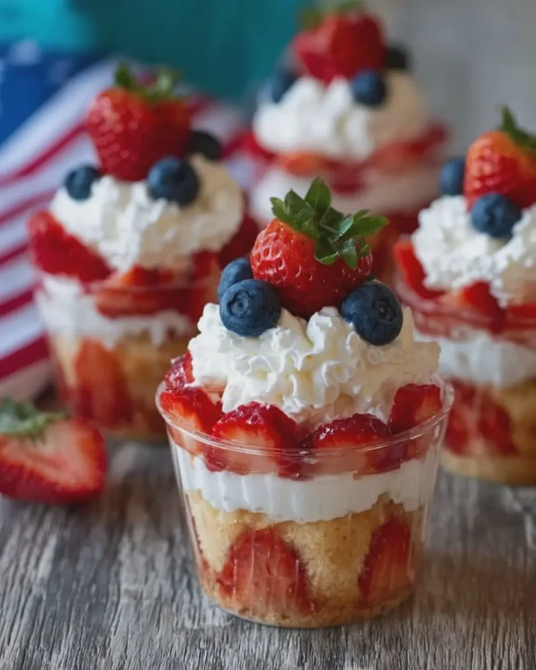 Memorial Day Strawberry Shortcake Cups Creamy Fruity Easy