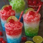 Berry Blast Cherry Limeade Shaved Ice Cups